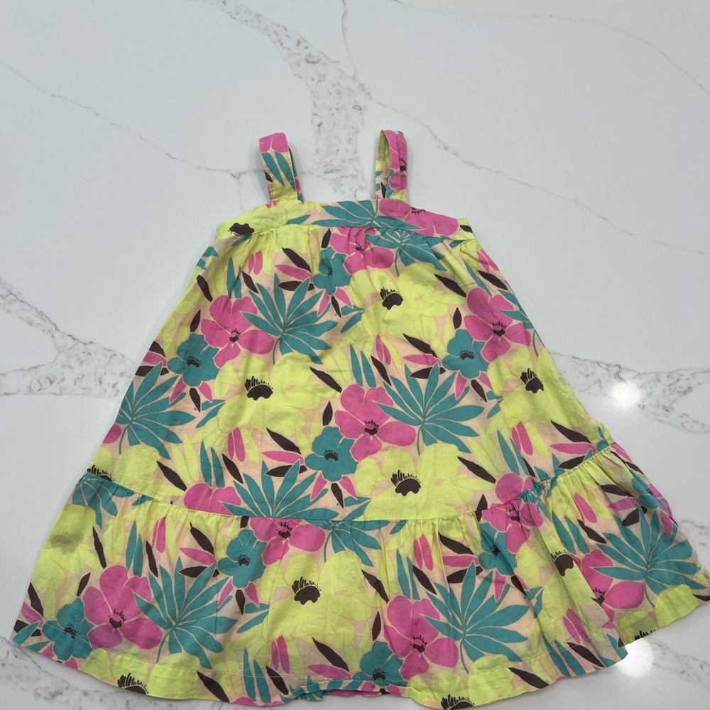 GAP Kids Floral Dress in Pink and Green